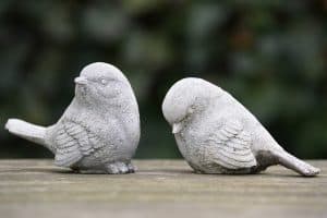 two birds made of stone