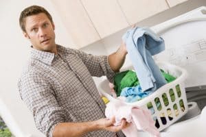 husband doing chores